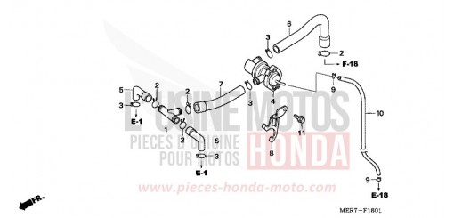 COMMANDE INJECTION D'AIR SOUPAPE (1) CBF600NA6 de 2006